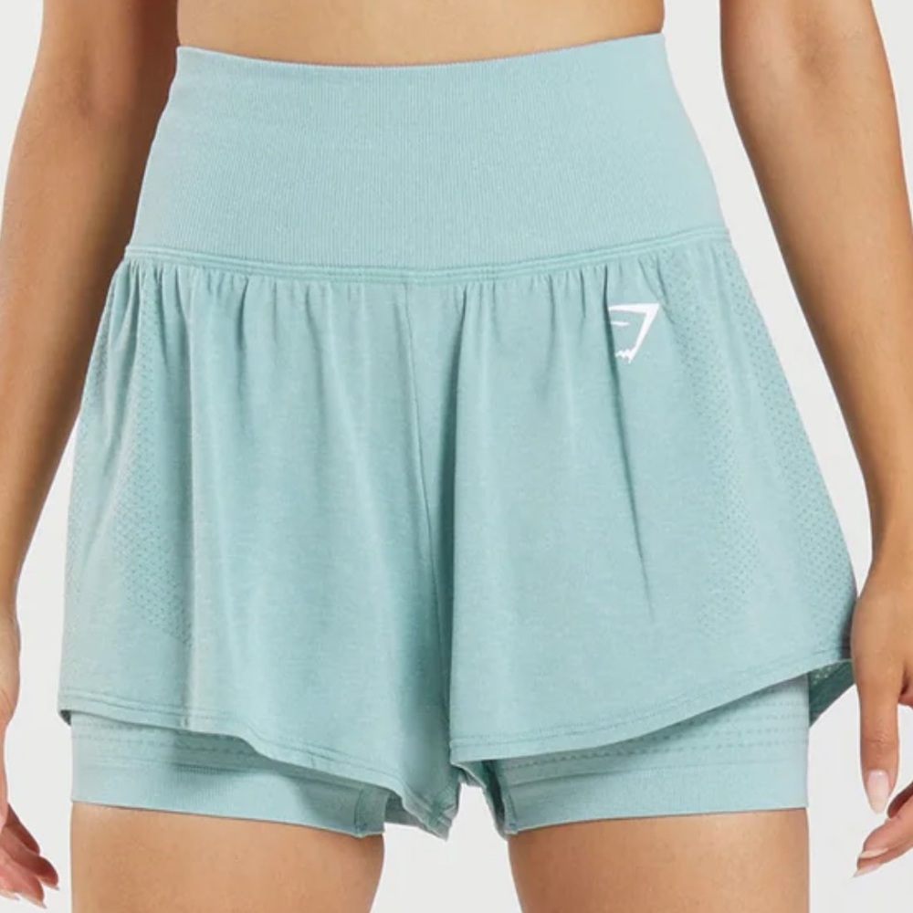 Gymshark Teal Athletic Shorts